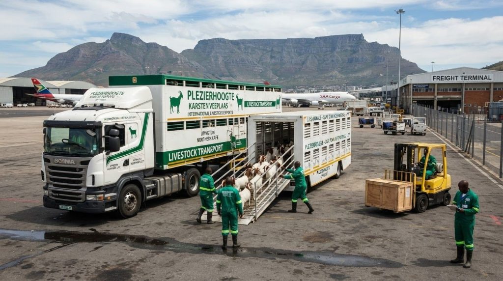 K Shipping livestock transport truck
