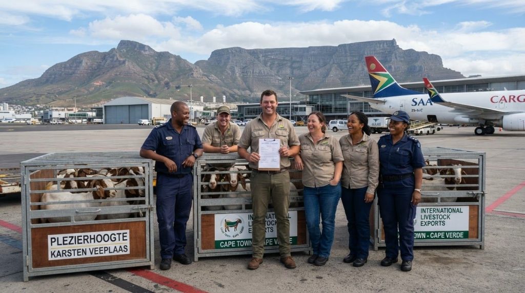 K Shipping livestock transport team