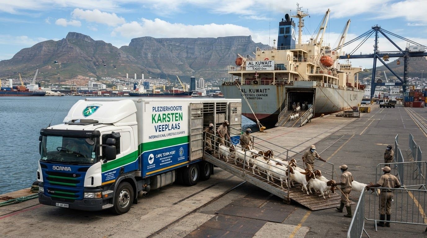 K Shipping livestock transport at port