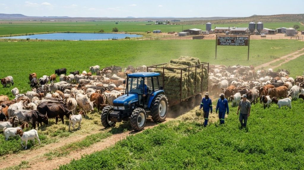 Karsten cattle farm with tractor