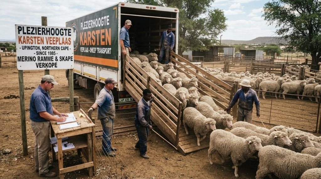 Karsten cattle loading into trailer