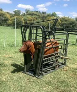 Cattle working crate with sliding gate
