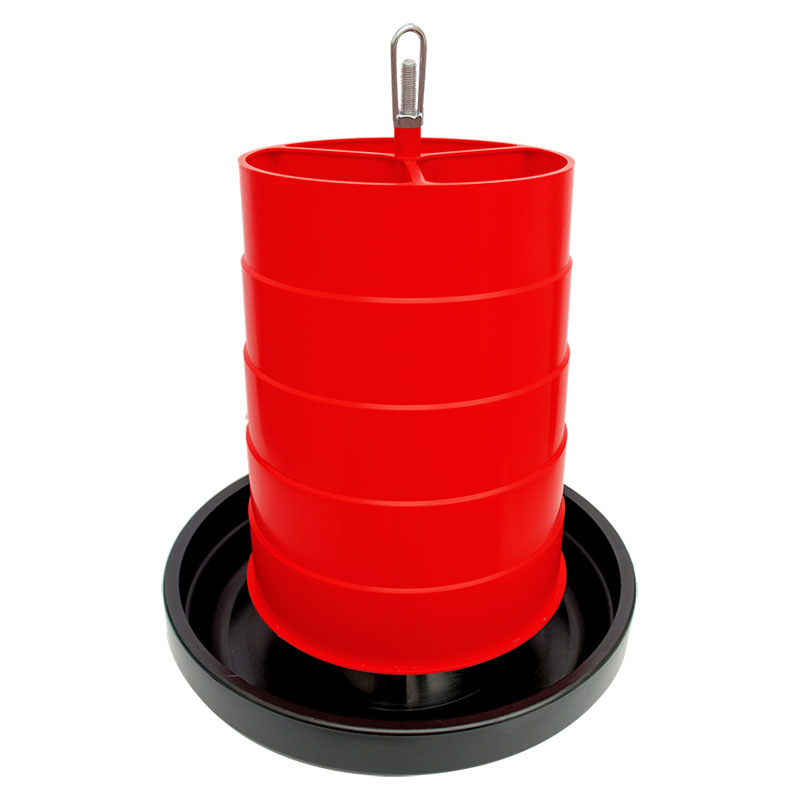 Ribbed tube feeder for livestock